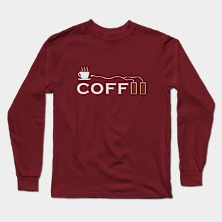 RECHARGED BY COFFEE Long Sleeve T-Shirt